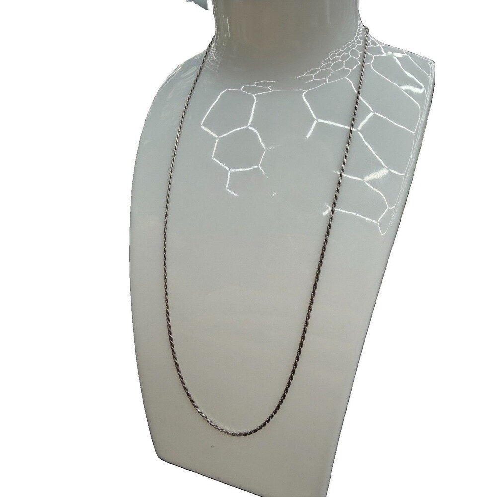 925 Silver Rope Chain 3.2 Grams 18” 1.5mm KA 1772